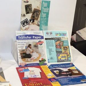 Print your own tee shirt or fabric art!  20 transfers.